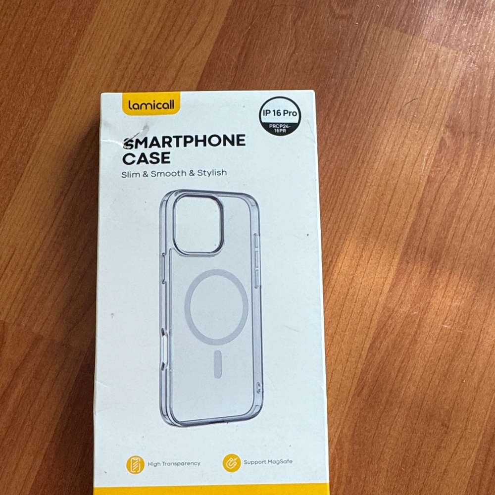 Clear Smartphone Case for IP 16 Pro